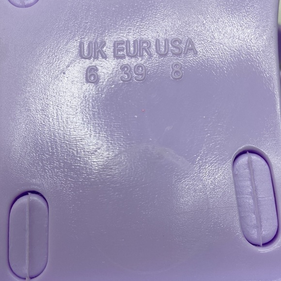 Olivia Miller Women’s Pastel Purple Jelly Slip On Studded Slide Sandals Size 8 - Picture 9 of 12